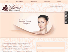 Tablet Screenshot of blaineplasticsurgery.com